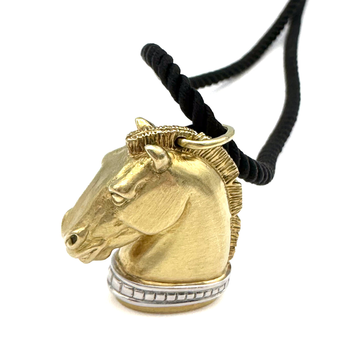 Golden Horse Head Necklace, 18k Gold – Ashley's Equestrian