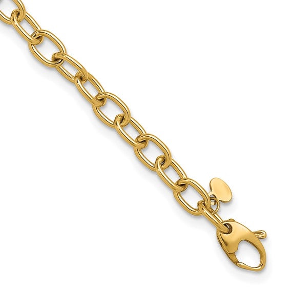 Cable Chain Bracelet, 14k Gold – Ashley's Equestrian