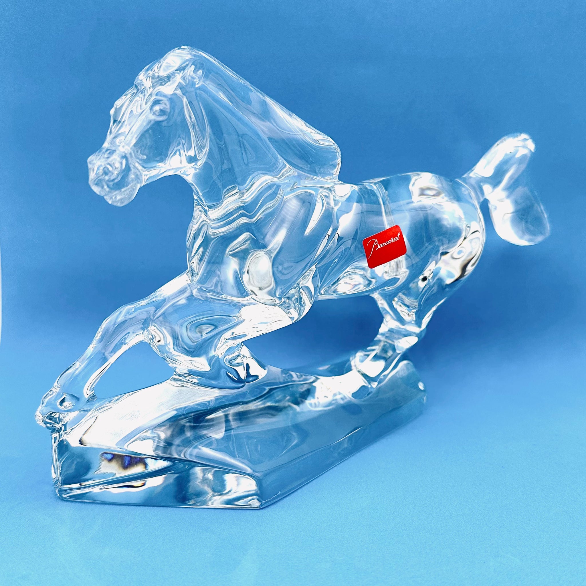 置物 Baccarat Baccarat Cheval Galloping Horse – Ashley's Equestrian
