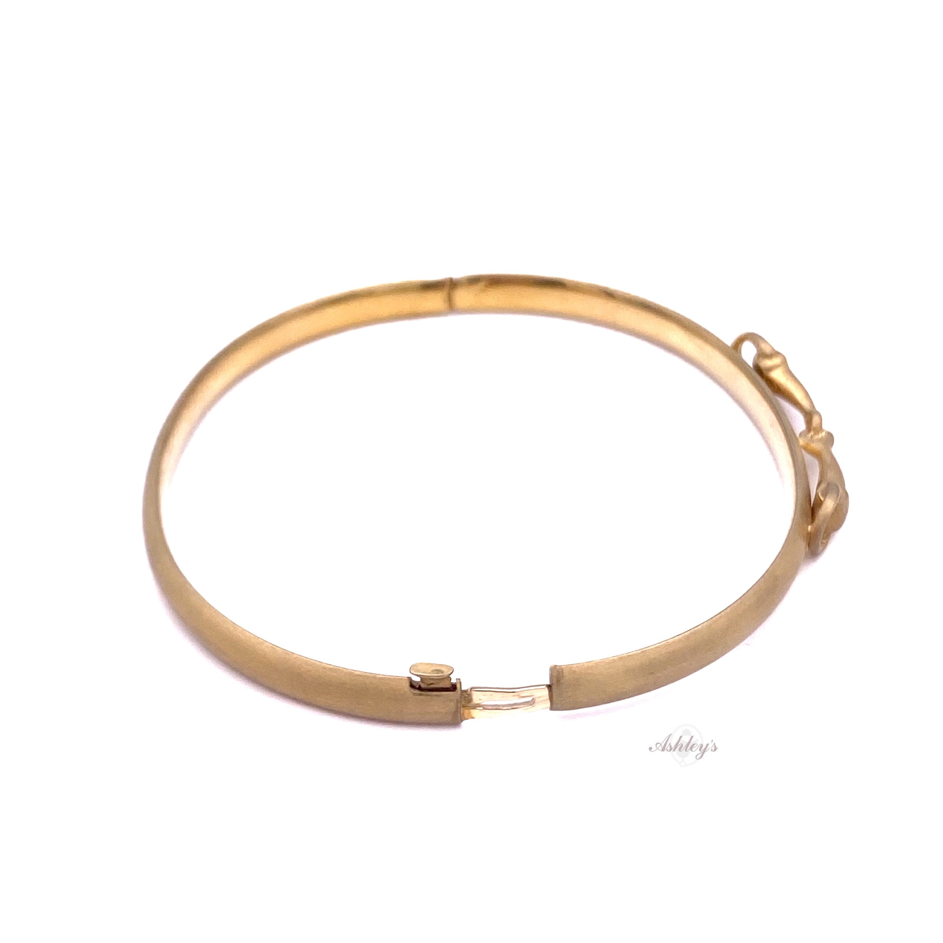 Bit Style Bangle Bit Bangle Bracelet, 14k Gold – Ashley's Equestrian