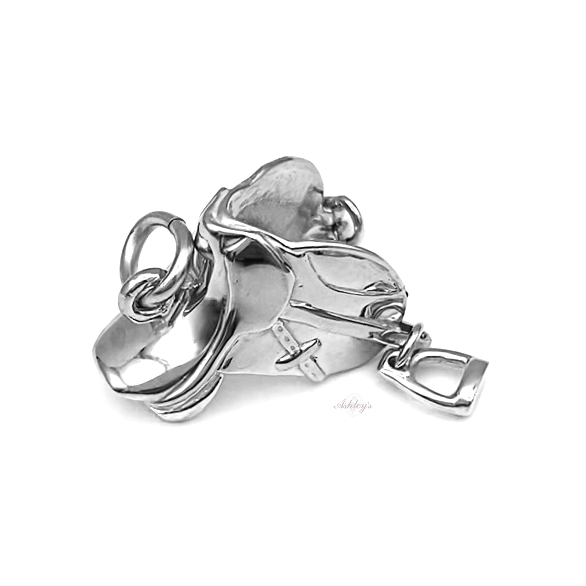 Saddle Charm Sterling Silver - Made in the USA